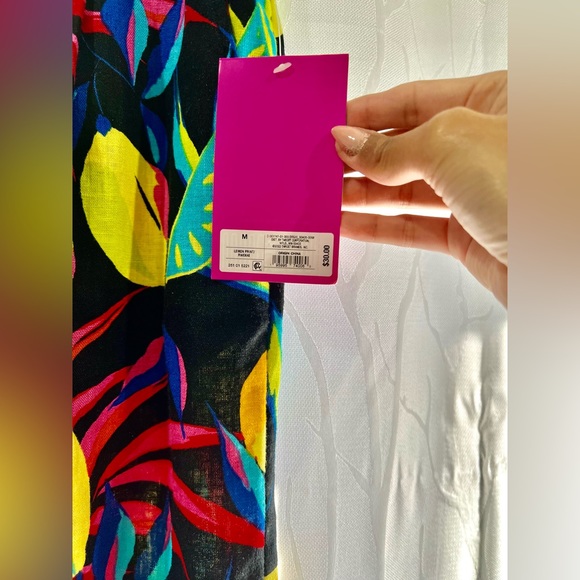 Tabitha Brown x Target Women's Lemon Print Wide-Leg Pants - Medium - Picture 4 of 14